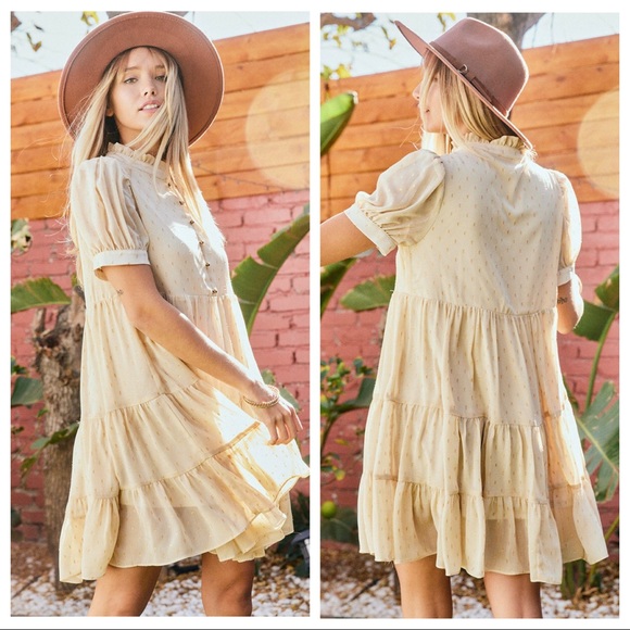 Fabulous Lurex Jacquard Swiss Dot Dress - Picture 4 of 7